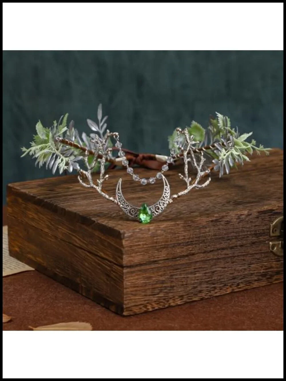 Woodland Fairy Flower Crown Headpiece Elf Circlet Forest Tiara Renaissance